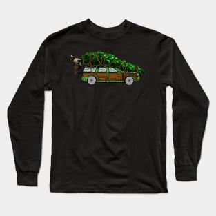 Christmas Tree Vacation Car Long Sleeve T-Shirt